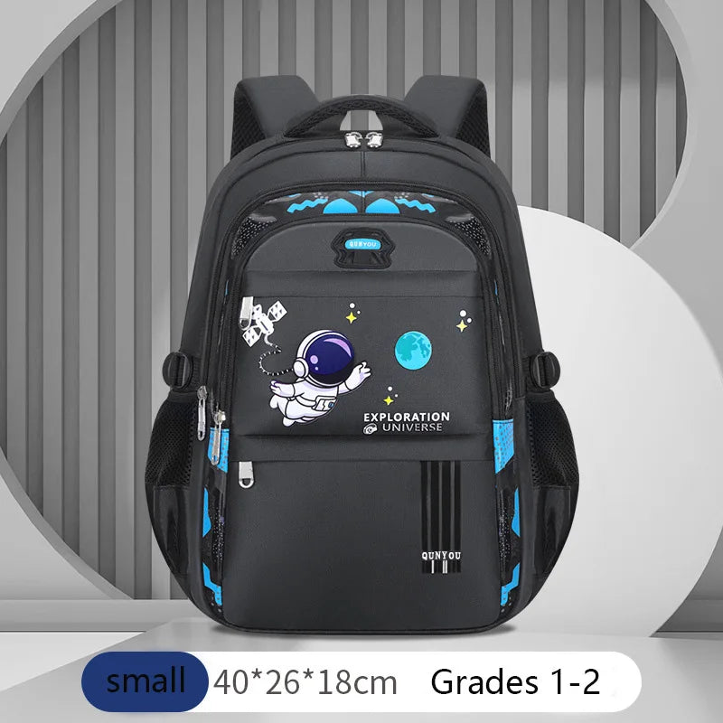 Kinderrucksack Schultaschen für Jungen Astronauten-Schulrucksack Wasserdichte Grundschultasche Mochila Infantil
