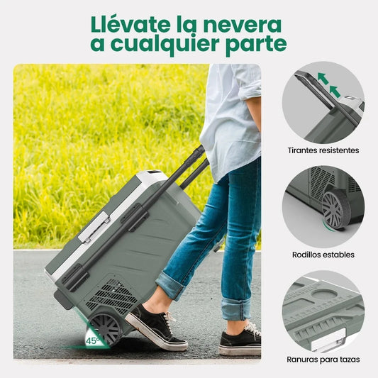 Portable Compressor Cooler Elite 40L 50L 60L Car Refrigerator 12/24V DC 100-240V AC Mini Fridge Freezer for Camping BBQ Ultimate