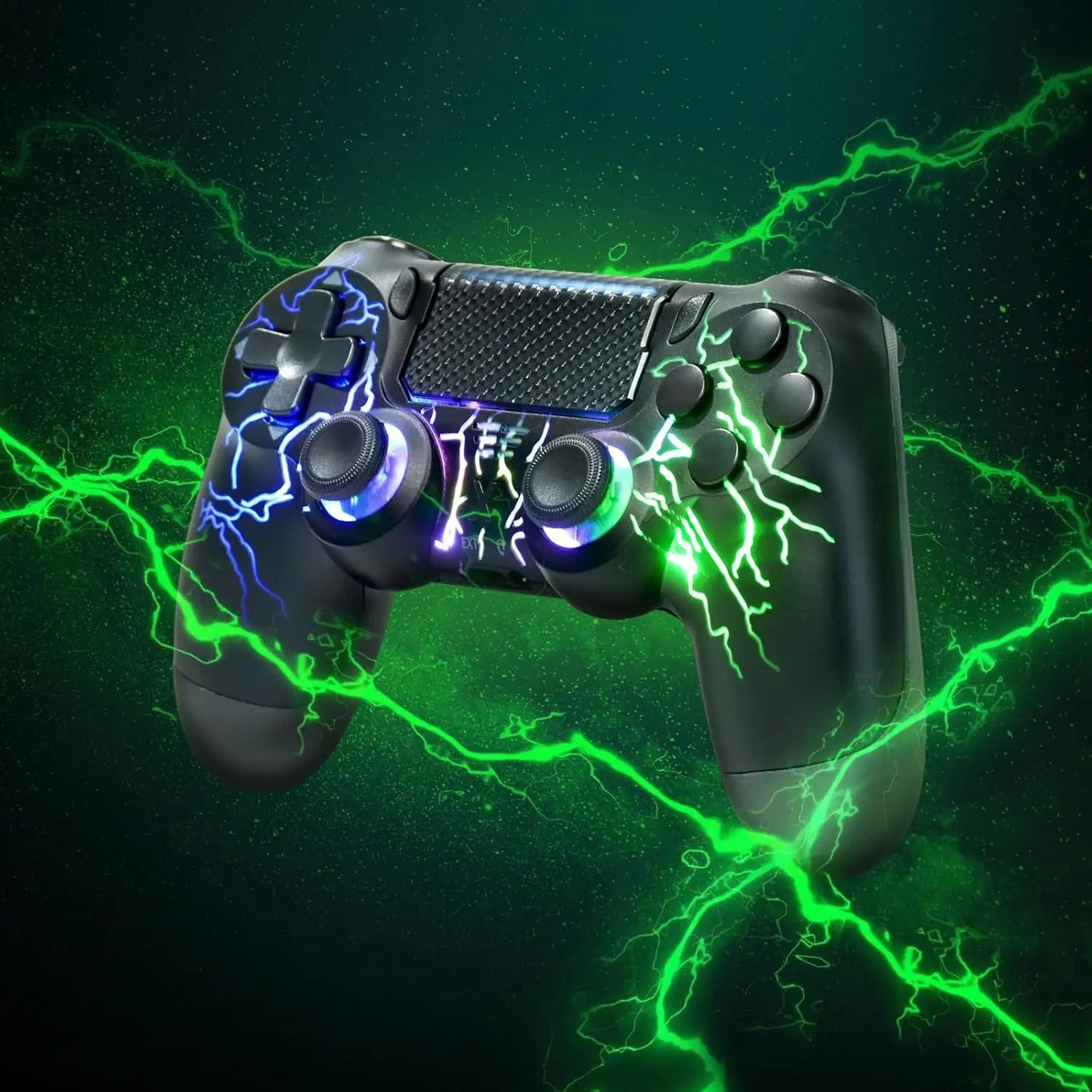 Wireless Controller BG-4 for PS4 with Touch Pad,Hall joystick,9 Lights&3.5MM Audio Jack,Wireless Controller for PS4/PS3/PS5