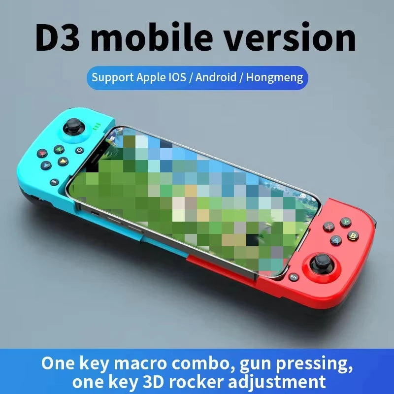 Kabelloser BT 5.0 ausziehbarer Gamecontroller für Mobiltelefon Android IOS Gamepad Joystick Eat Chicken Gamepad für PS4 Switch PC