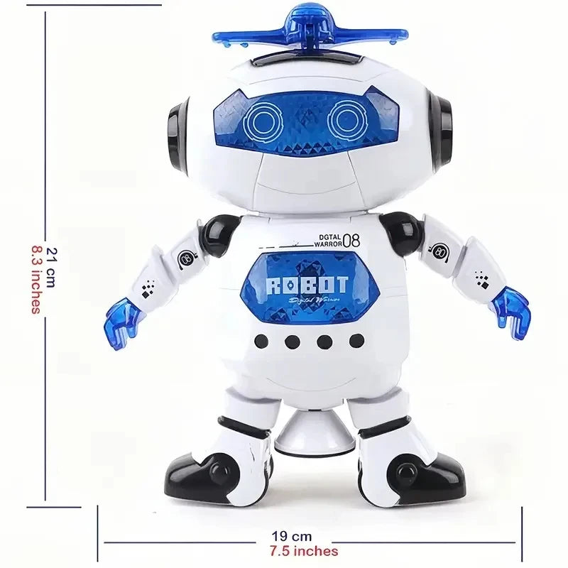Kinder Roboter Rotierende Tanzspielzeuge Mit Musik LED-Licht Elektronische Laufspielzeuge für Jungen Mädchen Geburtstag Weihnachtsgeschenk