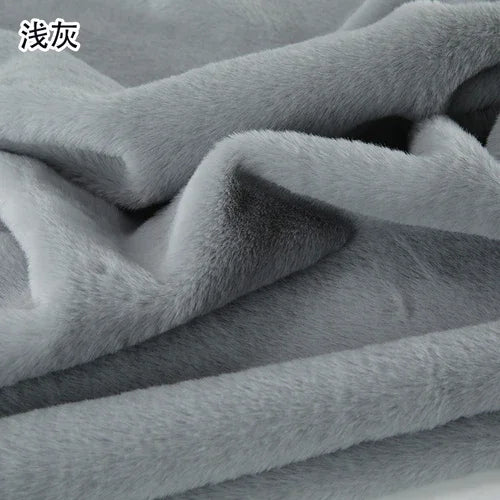 50x50cm 8mm Purple Imitation Otter Rabbit Fur Short Plush Fabric Making DIY Plush Toys Fabric Display Background Scarf Pillow