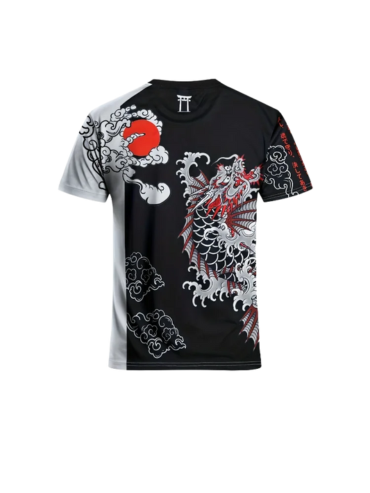 Japanese special edition men's football uniform round neck comfortable sports top sweat-absorbent breathable Japanese martial ar