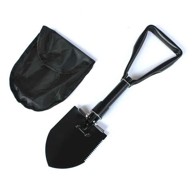 Outdoor 3-in-1 Klappschaufel, tragbare Multifunktions-Camping-Schaufel mit Tasche zum Wandern, Offroad-Fahren, DIY-Projekte zu Hause