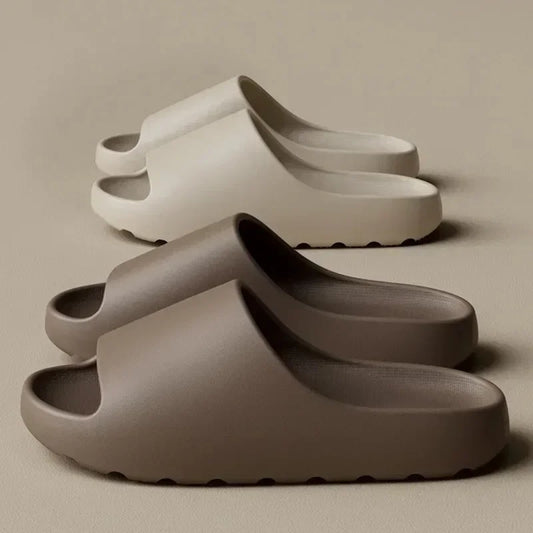 Women's Slippers EVA Soft Thick Soled Summer Fashion Slippers & Men's Yeezys Slides Beach Sandals