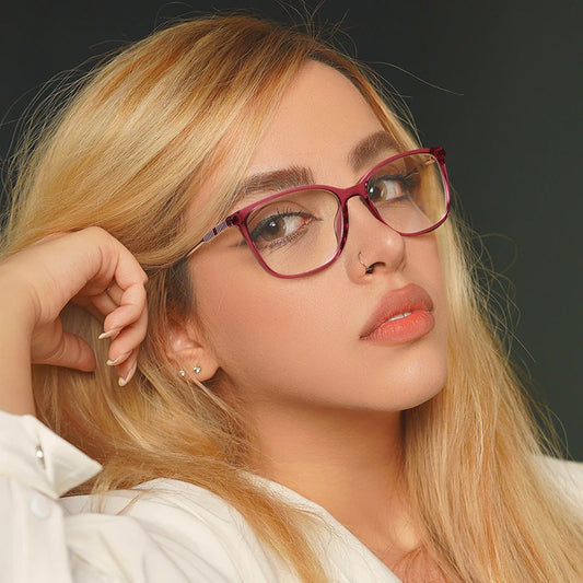 JMISUS Fashion Classic Women's Eyewear Minimalist Design Customizable Prescription Anti-blue Light Eyewear Photochromic