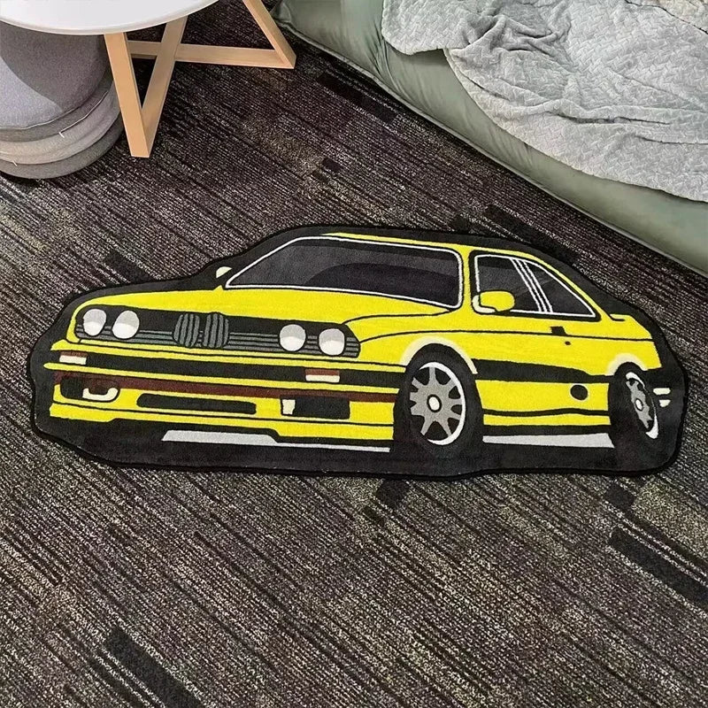 Tapis de voiture VIKAMA pour chambre de garçons, tapis de sol doux en peluche, tapis de jeu pour chambre d'enfant, cadeau