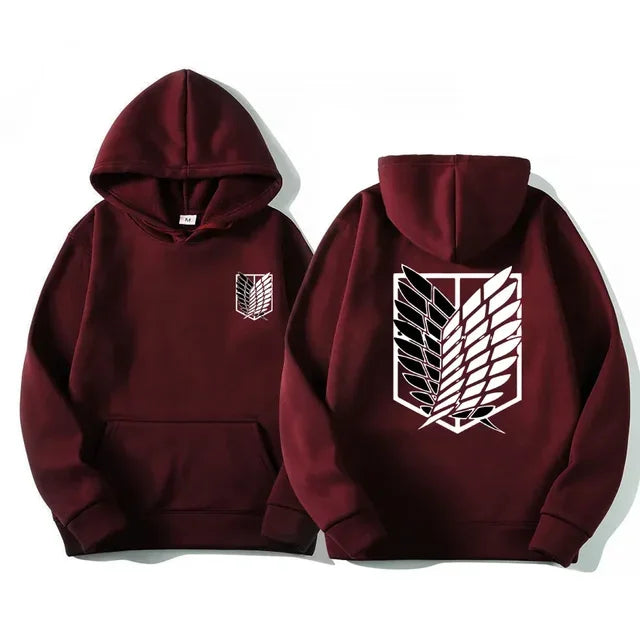 Japan Anime Attack on Titan Herren Hoodies Frühling Herbst Hip Hop Casual Pullover Top Hoodie Mode Sweatshirts Jogging Sportbekleidung