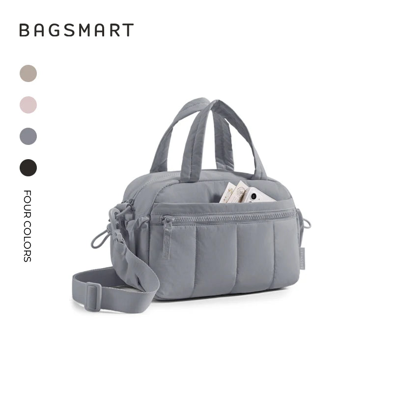 Sac à bandoulière BAGSMART pour femmes, grande capacité, sac bandoulière, pochette quotidienne décontractée pour étudiantes et navetteuses, sac à main polyvalent pour les loisirs