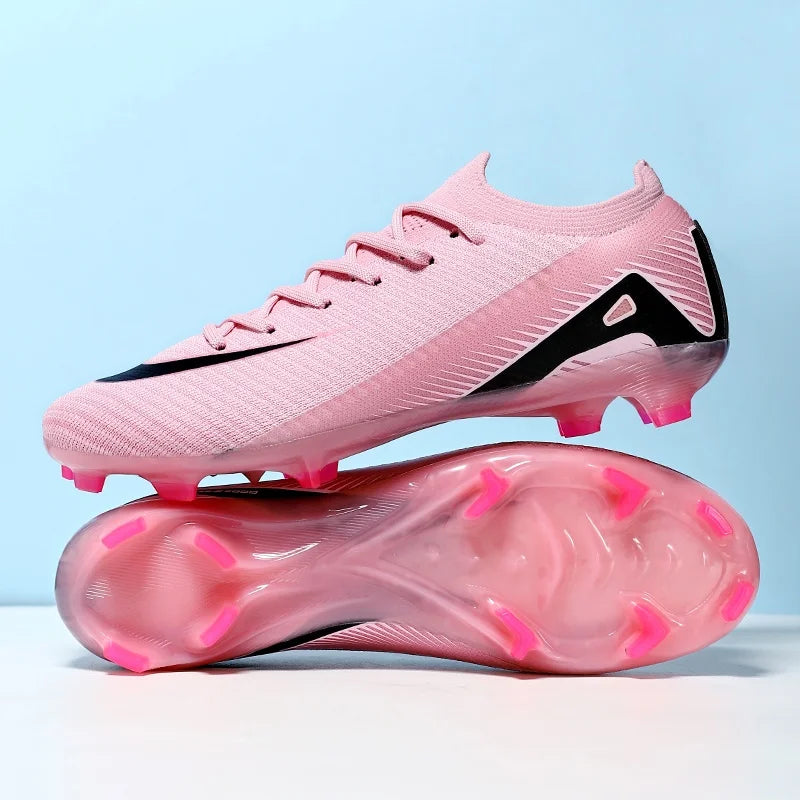 Neue Herren Outdoor Fußballschuhe Stollenschuhe Rasenplatzschuhe (TF/FG) Knöchelhohe lange Stollen Sport Heiß verkaufte hochwertige