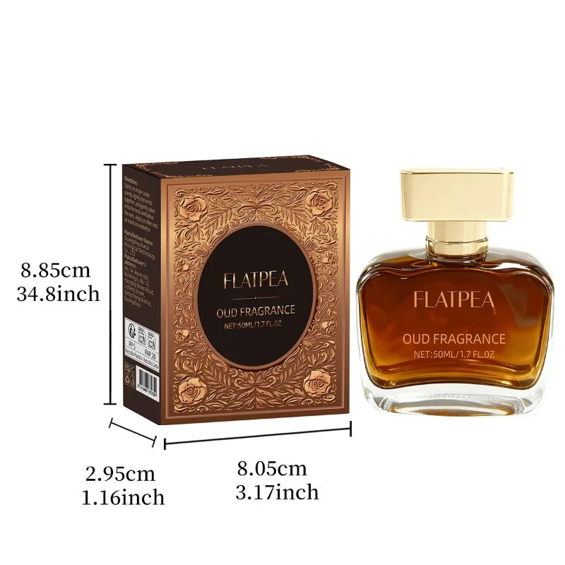 50 ml Herren Parfüm Körperspray Leder & Sandelholz Duft Damen Eau De Parfum Alkoholfrei Langanhaltender Duft Arabische Parfums