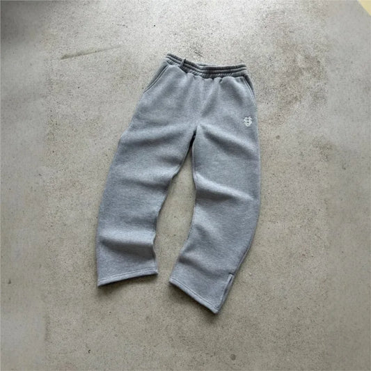 Pantalon Homme Brodé 2025 Automne Hiver hip-hop Décontracté Jogging d'Escalade Survêtement Nouvelle Mode Homme Pantalon large Unisexe