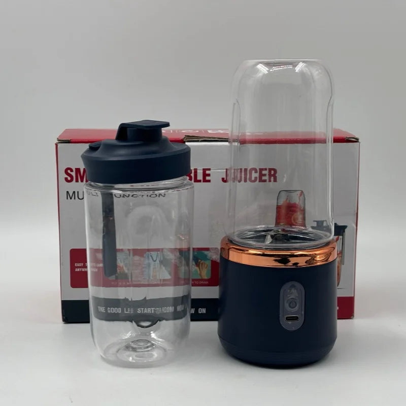 400ML Frucht-Entsafter, elektrischer Entsafter, Milchshake-Mixer, tragbarer Entsafter, Doppelbecher, multifunktionaler Haushaltsmixer