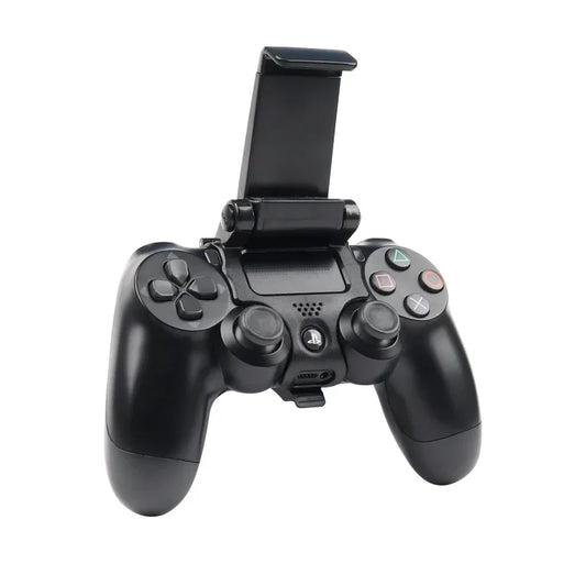 Black Adjustable Gamepad Mount Bracket For PS4 SLIM PRO Joystick Foldable Mobile Phone Stand Clip For PS4 Controller Grip Holder