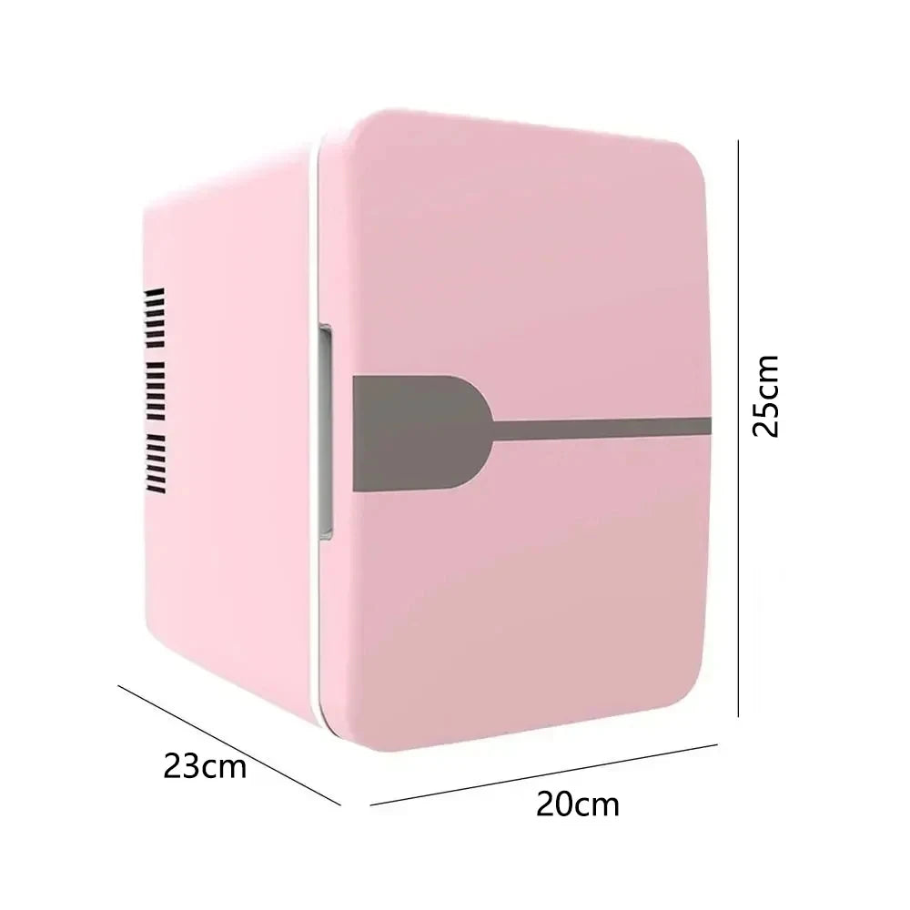 6L Auto Mini Kühlschrank Schönheitskosmetik Maske Make-up Hautpflege Kühlschrank Halbleiter USB Beheizter Kühl-Dormitory-Kühlschrank