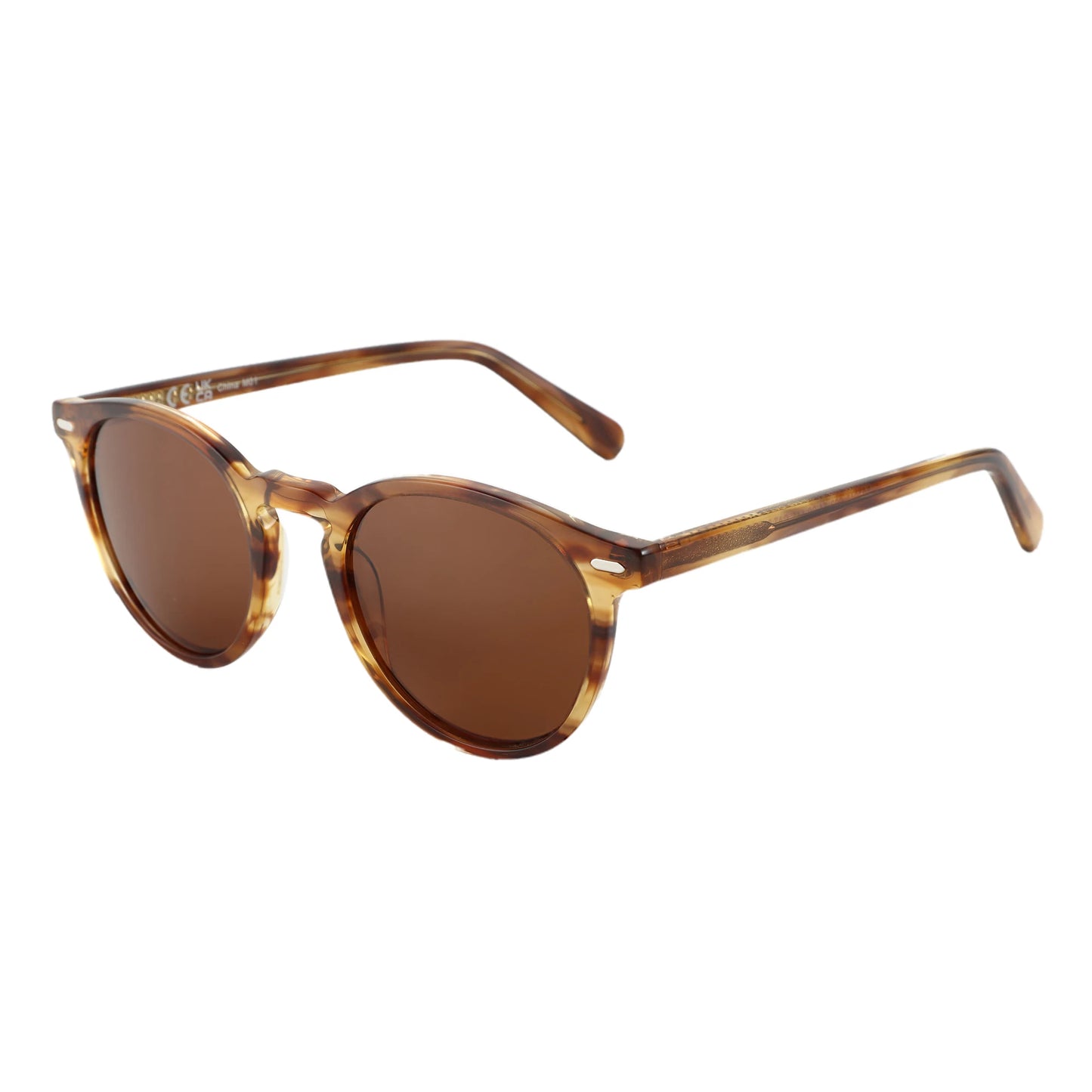 ZENOTTIC Popular Round Prescription Glasses For Outdoor Enthusiasts Women Acetate Polarized UV400 Multifocal Progressive