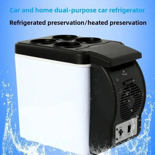 Wholesale Car Fridge 6L Mini Portable Insulated Electronic Ice Box 6L Refrigerator Air Conditioner Automobile Accessories New