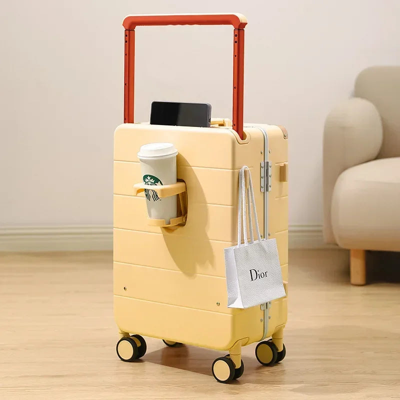 COLENARA Gepäck Neu 20"24" Herren Aluminiumrahmen Boarding Box Damen ABS + PC Trolley Koffer "26 Zoll Handgepäck Reisekoffer