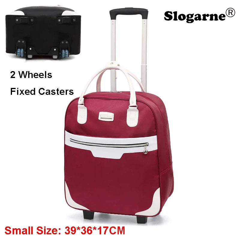 Fashion Rollkoffer Damen 4 Räder Spinner Reisetaschen Herren Geschäftsreise-Taschen Oxford-Koffer Wasserdichte Trolleys