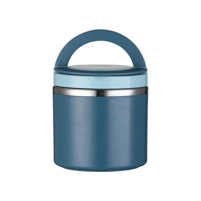 Auslaufsicherer, versiegelter Eimer, Studenten-Lunchbox, mehrschichtige runde Bento-Box, tragbare Thermoskanne, isolierte Lunchboxen aus Edelstahl, neu
