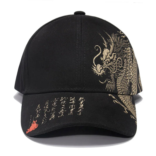 Printing Chinese Dragon Men's Baseball Caps Totem Belief Women's Cotton Snapback Hat Outdoor Sun Protection Gorras Trucker Cap