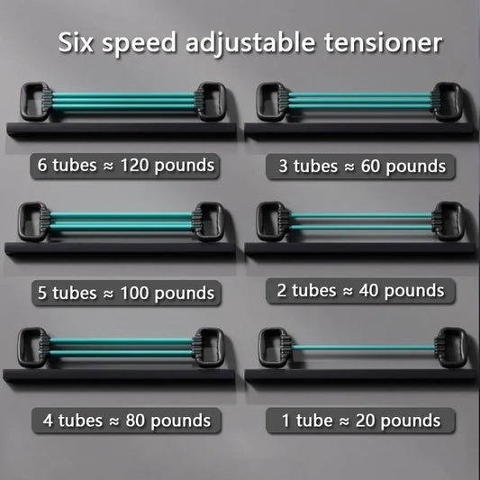 Adjustable Shoulder, Back, and Chest Muscle Trainer with Multi functional Fitness High Elasticity Arm Stretching Elastic Rope