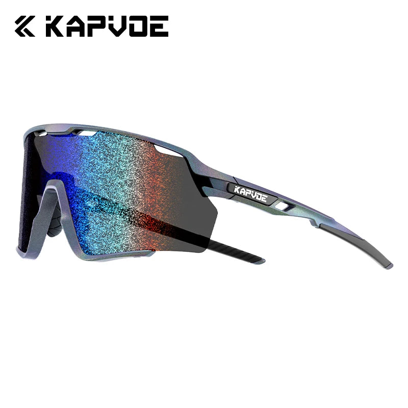KAPVOE Neue Technologie Nano-Linsen Radsportbrillen Outdoor-Sportsonnenbrillen Fahrradbrillen Herren Damen MTB Fahrrad UV400 Brillen