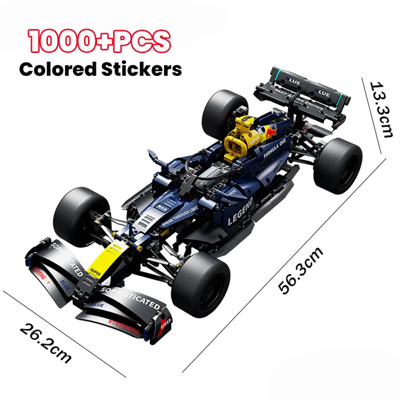 Heißes 1000+ Teile Rennwagen Modell Bausteine Set Kinder Erwachsene Kreatives DIY Spielzeug Geschenk Hochwertige Steine für Kinder, Jugendliche und Erwachsene
