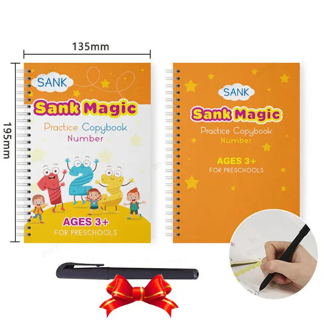 Sank Magic Practice Deutsch Übungsbuch Stift Spanisch Kalligraphie Für Kinder Kostenloses Abwischen Englisch Französisch Wiederverwendbares Schreiblernbuch Kostenloser Versand