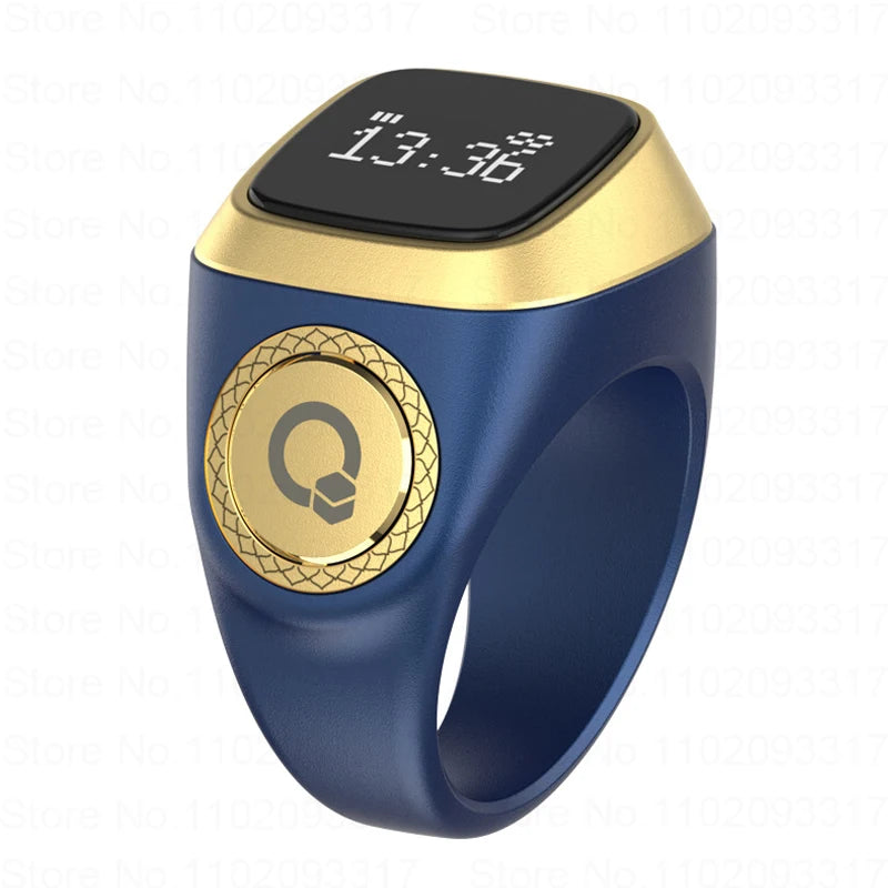 IQibla Smart Zikr Ring Lob Tasbih Zähler Elektronischer digitaler Zähler für Muslime Gebetszeit Vibrationserinnerung Wasserdicht