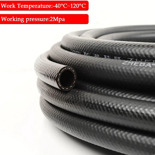 Petrol Diesel Oil Resistant Rubber Car Tube Hose 4 5 6 8 10 12 13 14 16 19 22 25mm Diameter Flexible NBR Rubber Fuel Pipe Tube