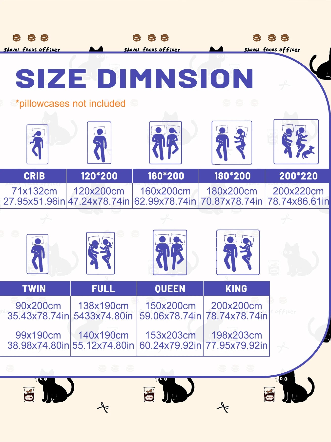 1 Cartoon Cute animal Cat printed matte Fitted Sheet, bedroom printed bed cover, bedding (excluding pillowcases)