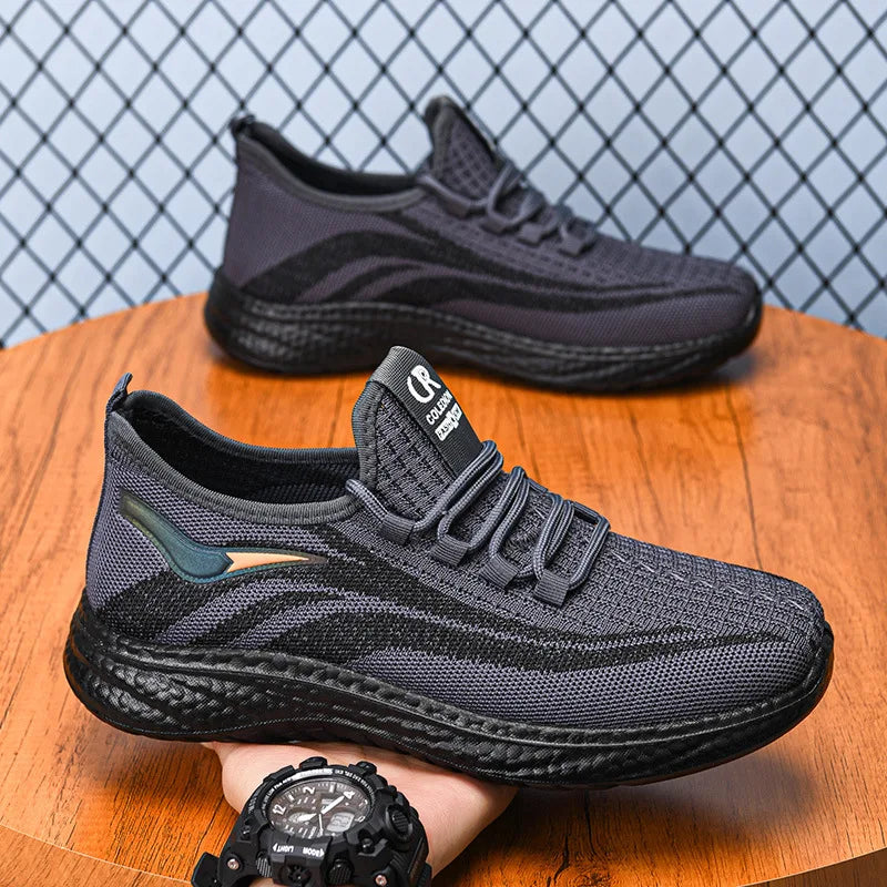 Frühling und Herbst Neue Sportschuhe Herren Geruchshemmend Atmungsaktiv Arbeit Nicht Müde Füße Weich Besohlte Sport- und Freizeitschuhe Kokosschuhe