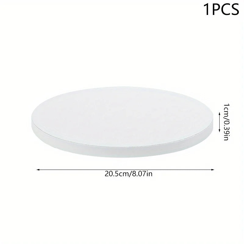 1 Stück Mehrgrößen Weißer Tortenboden Kreis Papier Karton Unterlage Cupcake Mousse Dessert Tablett Hochzeit Geburtstag Party DIY Kuchendekorationen