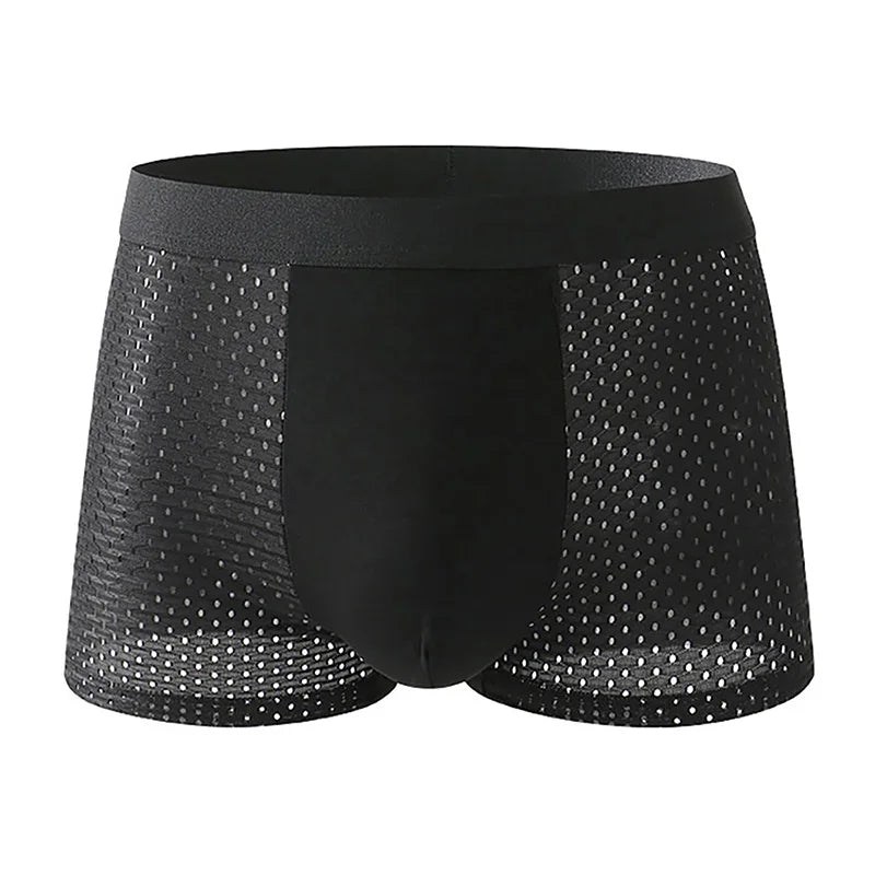 Lot de 8 Boxers Homme en Soie Glacée Respirante - Maille Respirante, Lot de 8, Couleurs Assorties
