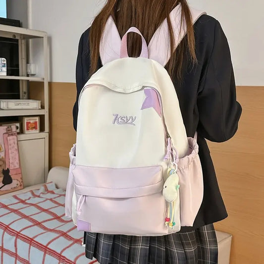 Neue Damenmode Herren Rucksack mit hoher Kapazität wasserdicht College Rucksack Trendy Damen Laptop Schultaschen Süße Mädchen Reisebuch Tasche Cool
