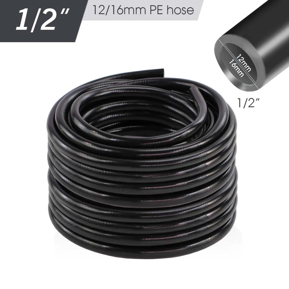 50-5m Gartenschlauch 1/4'' 5/8mm 3/8" 1/2'' PE Schlauch Kostenloses DIY Garten Automatisches Bewässerungssystem Locher Tropfbewässerungskanal Gerät