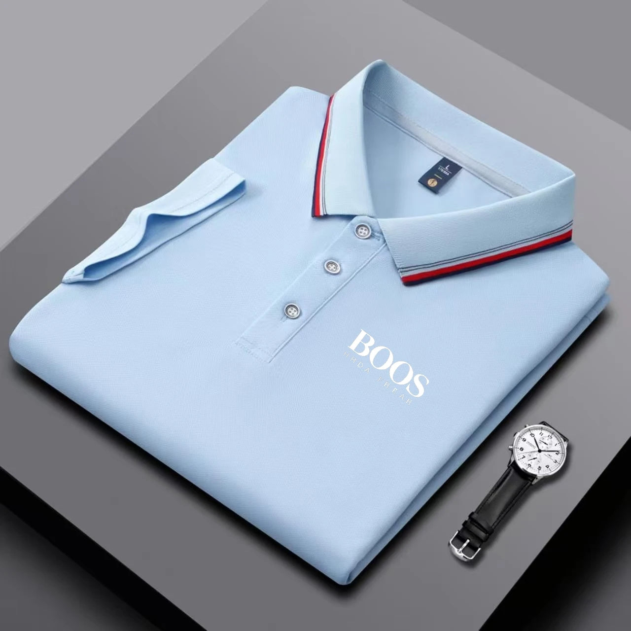 Besticktes neues Herren Business Casual Kurzarm-Poloshirt, modisches, atmungsaktives, bequemes und vielseitiges Oberteil