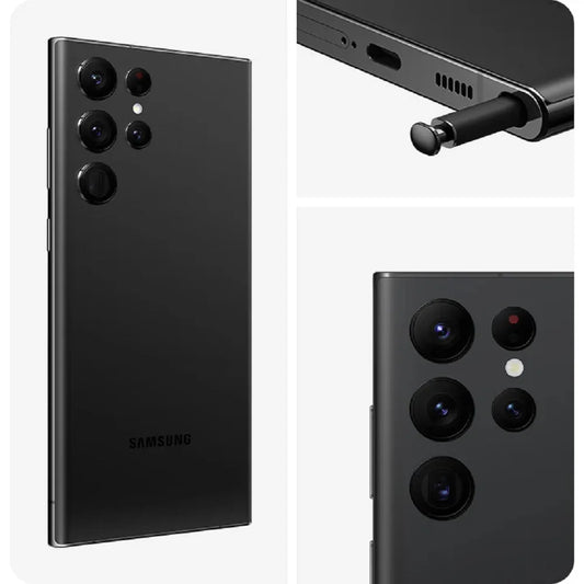 Samsung Galaxy S22 Ultra 5G Reconditionné Smartphone S908U1 Caméra 8K Écran 6,8 pouces 128 Go Téléphone Débloqué Original S22U Version US