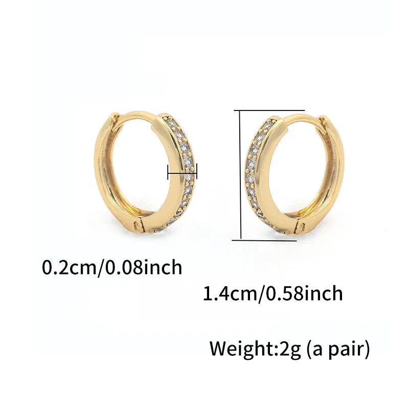 Luxuriöse 24K 9999 Reingold Neue Europäische und Amerikanische Art Einfache Ohrstecker Leichter Luxus All-Match High-End Ohrringe für Frauen