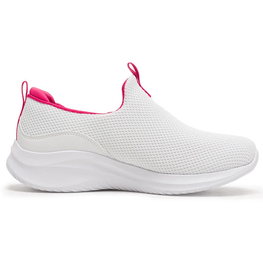 Skechers Bob's Sport Casual Shoes Are Breathable, Comfortable and Lightweight Women's Shoes, Outdoor Walking Shoes, Sports Shoes 117572-Wht
