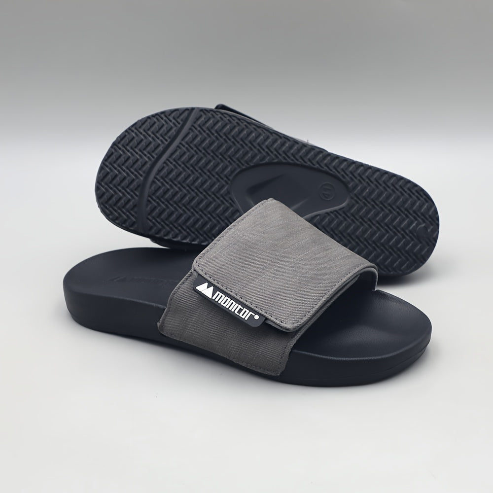 Einzigartige Herren-Sommersandalen mit weichen Sohlen, verstellbarem Klettverschluss für breite Füße, perfekt für den Strand