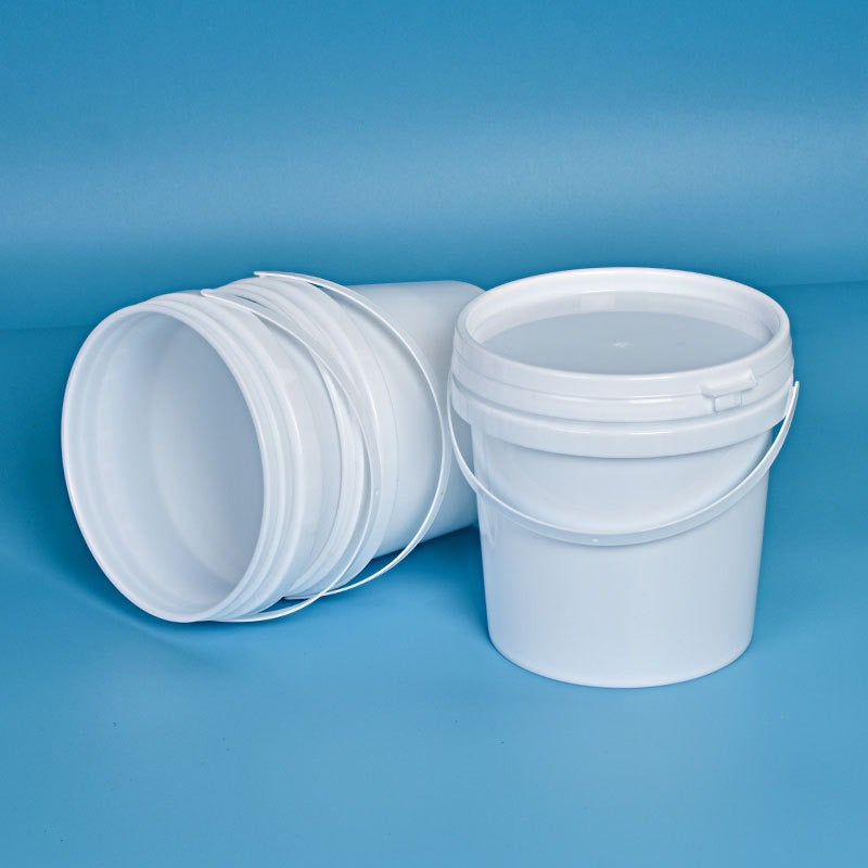 1L robuster Plastikeimer mit Deckel – Leicht zu öffnender, dicker transparenter Aufbewahrungsbehälter für Küchen-, Wohnzimmer- und Badutensilien