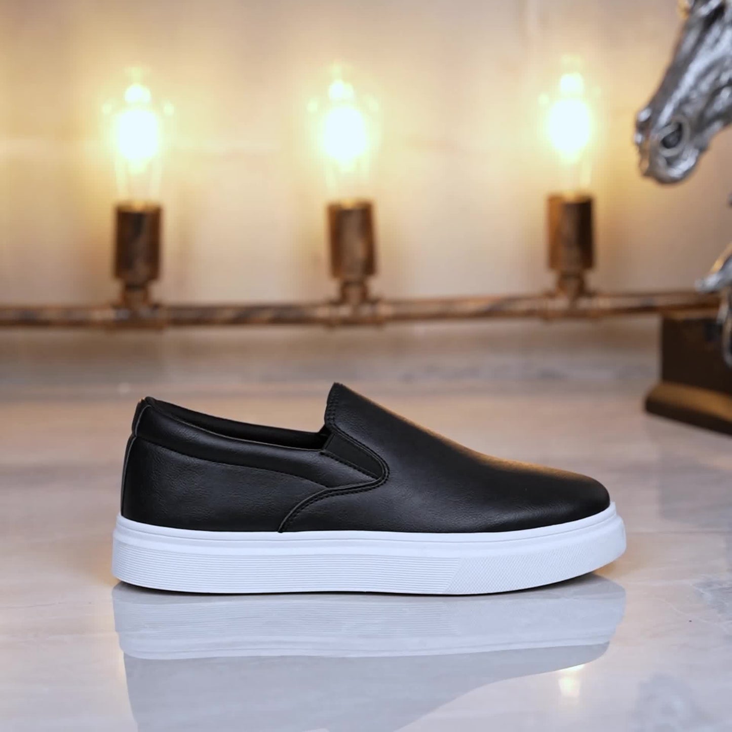 Sneaker, Herren Slip-on Skateschuhe, Freizeit-Slipper für Studenten, Trendige vielseitige Flats