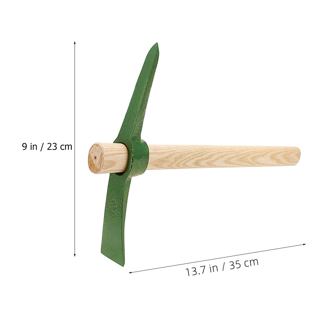Steel Garden Steel Hollow Hoe Household Pickaxe Convenient Gardening Tool Multifunctional Pickaxe Wood Handle Farming Tool