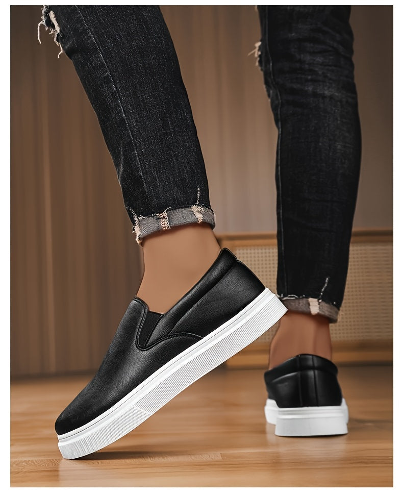 Sneaker, Herren Slip-on Skateschuhe, Freizeit-Slipper für Studenten, Trendige vielseitige Flats