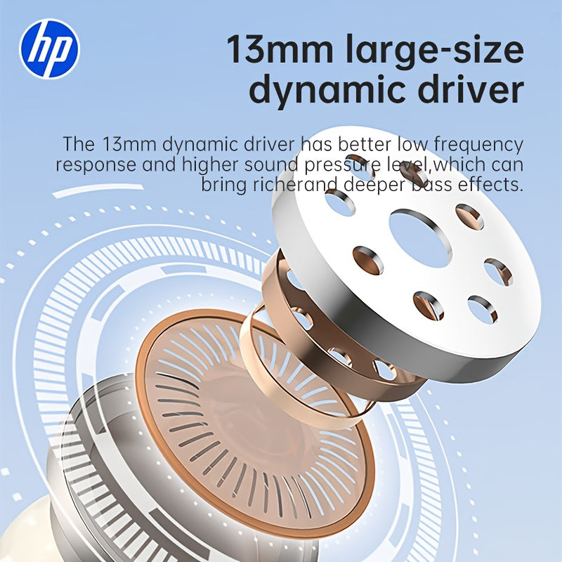 HP Wireless Earbuds Offer a Long 30-Hour Standby Time, Feature Noise Reduction, And Provide a Comfortable Fit for Everyone. They Include Touch Controls And Deliver High-Fidelity Sound with Crystal-Clear Calls