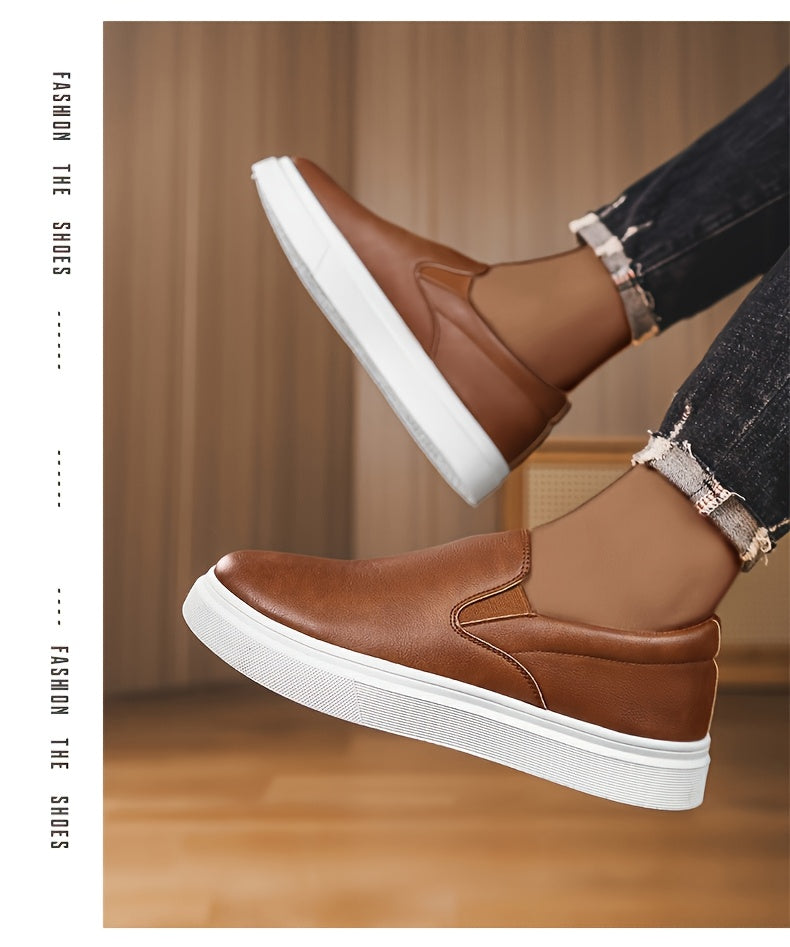 Sneaker, Herren Slip-on Skateschuhe, Freizeit-Slipper für Studenten, Trendige vielseitige Flats