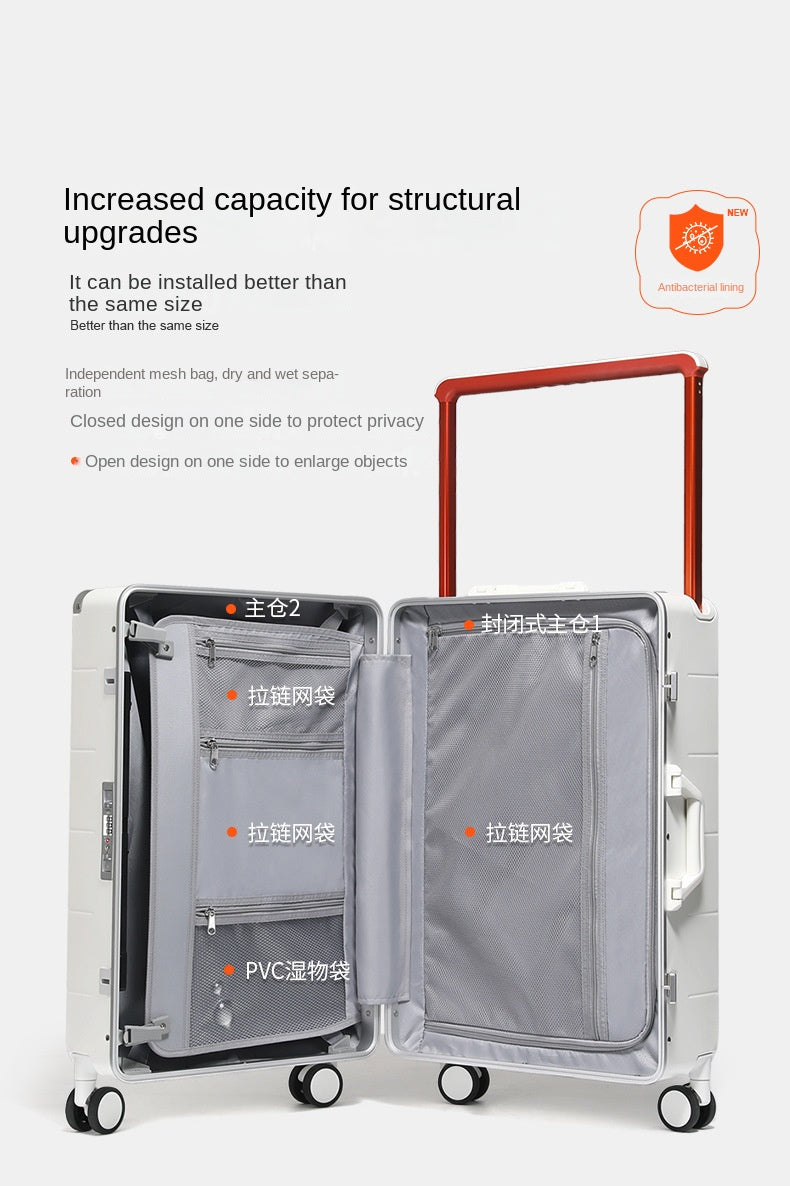 COLENARA Gepäck Neu 20"24" Herren Aluminiumrahmen Boarding Box Damen ABS + PC Trolley Koffer "26 Zoll Handgepäck Reisekoffer