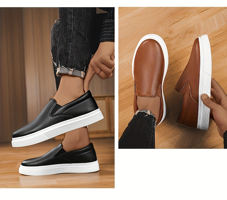 Sneaker, Herren Slip-on Skateschuhe, Freizeit-Slipper für Studenten, Trendige vielseitige Flats